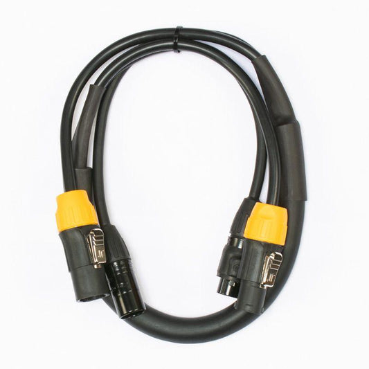 Accu-Cable 3ft IP65 5-Pin DMX + Locking Power Cable - AC5PTRUE3